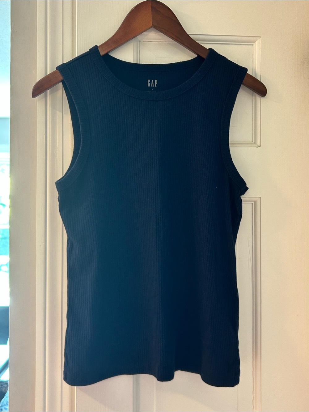GAP Navy Rib Tank with Navy Button-Front Cardigan Set - Picture 4 of 15